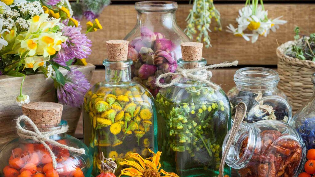 tinctures and herbs